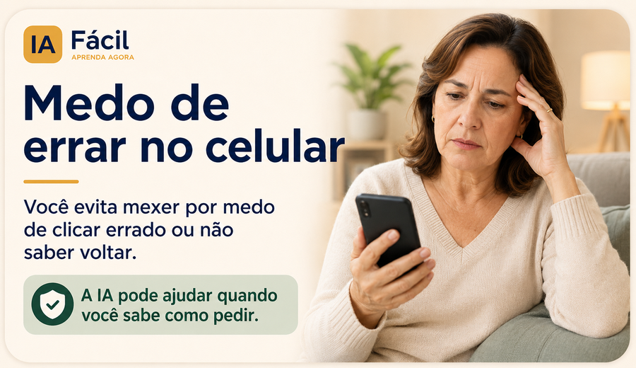 Medo de errar no celular